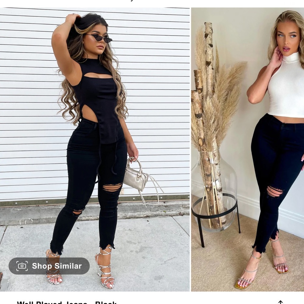 🎈2 for $40🎈Black Ripped Jeans